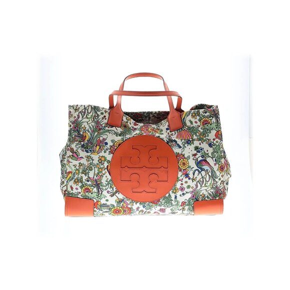 NWT Tory Burch Ella Printed Tote in New Ivory Promised Land Birds Butterflies - Picture 1 of 8